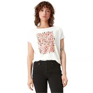 [S. Oliver] White Printed Top